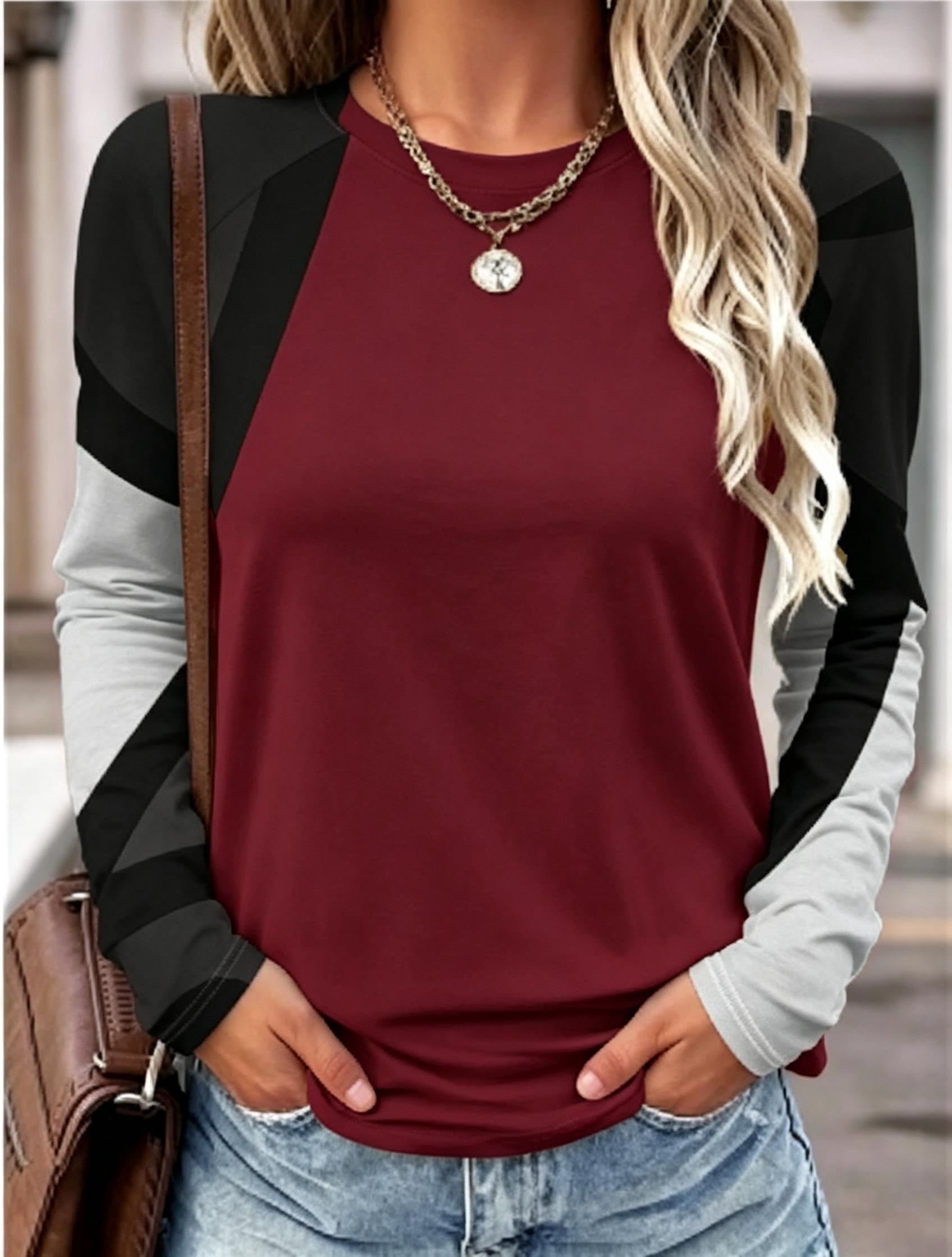 2026 Damen Langarm-T-Shirt mit – Wallpaper Bewertung und Preis