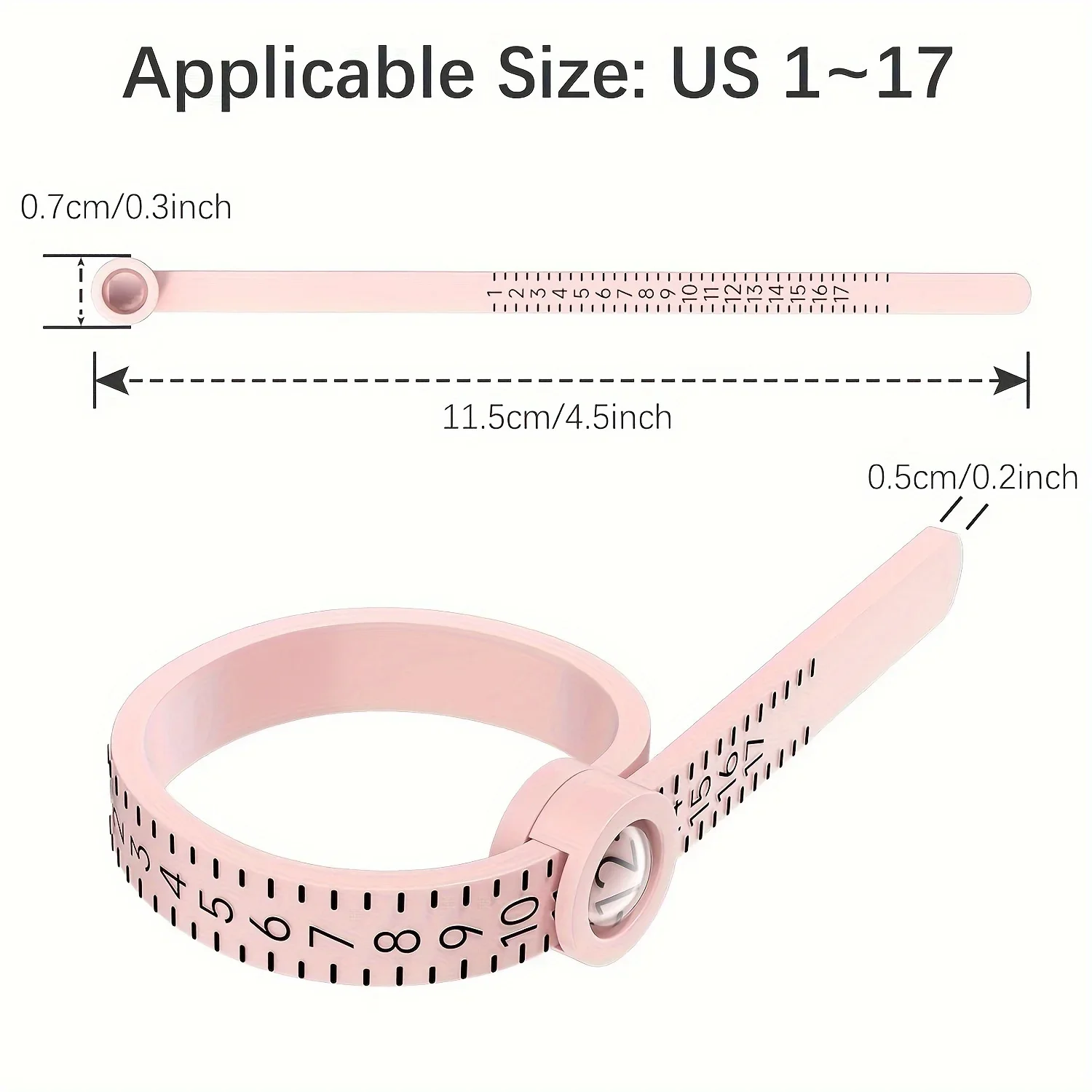 1-17 Ringgrößenmesser Amerikan – Tape Measure Bewertung und Preis