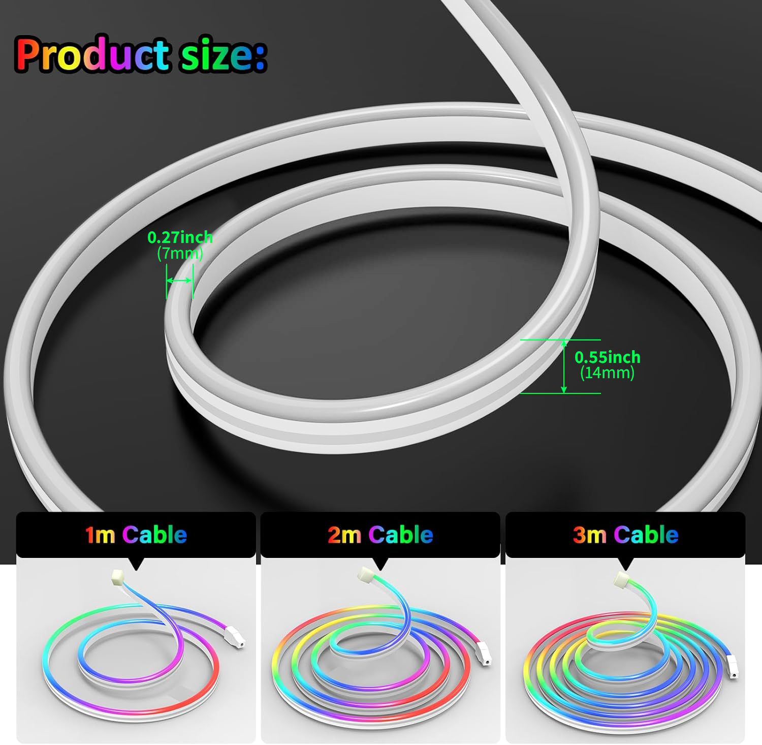 USB DC5V RGBIC Flexible Neon-S – Led Strip Lights Bewertung und Preis