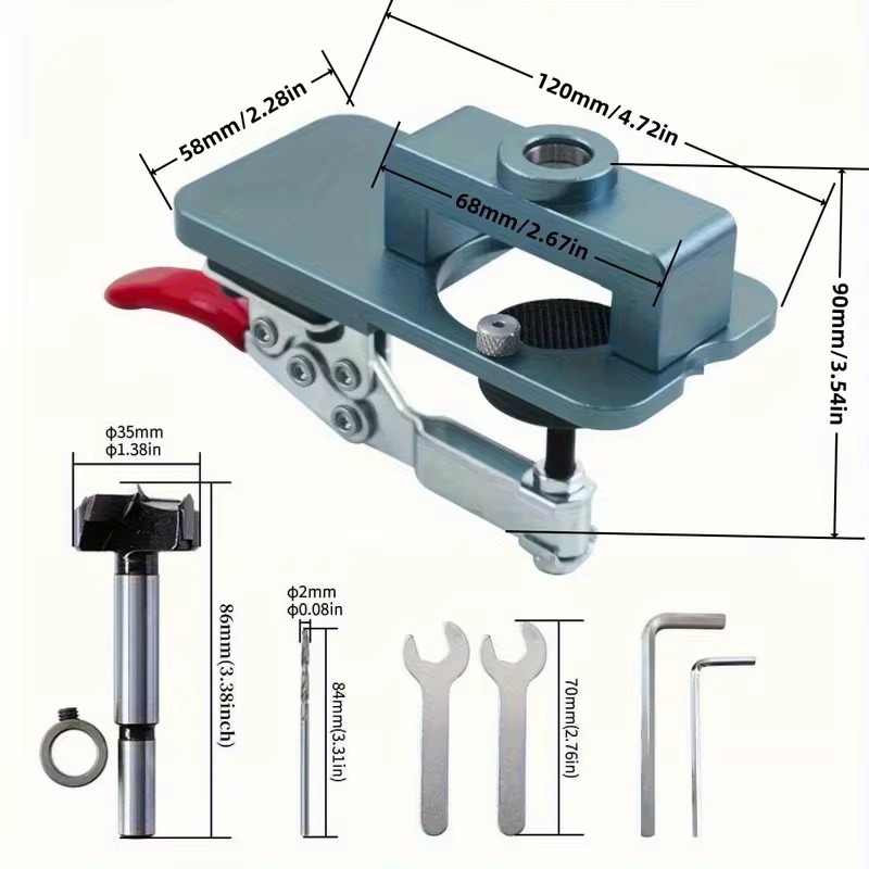 Präzisions-Kantenklemmvorricht – Cabinet Hinges Bewertung und Preis
