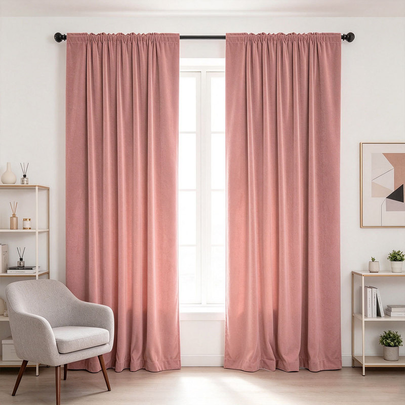 2 Stück Samtvorhänge mit Stang – Curtain Rods Bewertung und Preis
