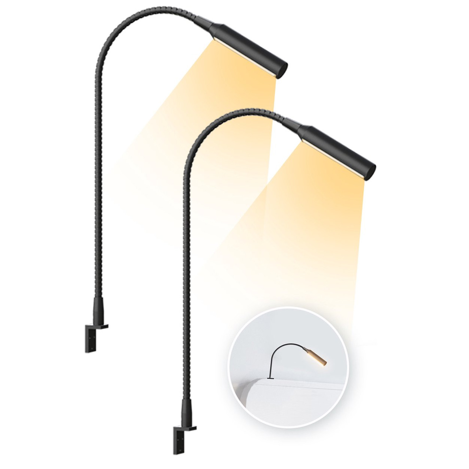 2 Stück LED-Leselampe mit Dimm – Light Switch Bewertung und Preis