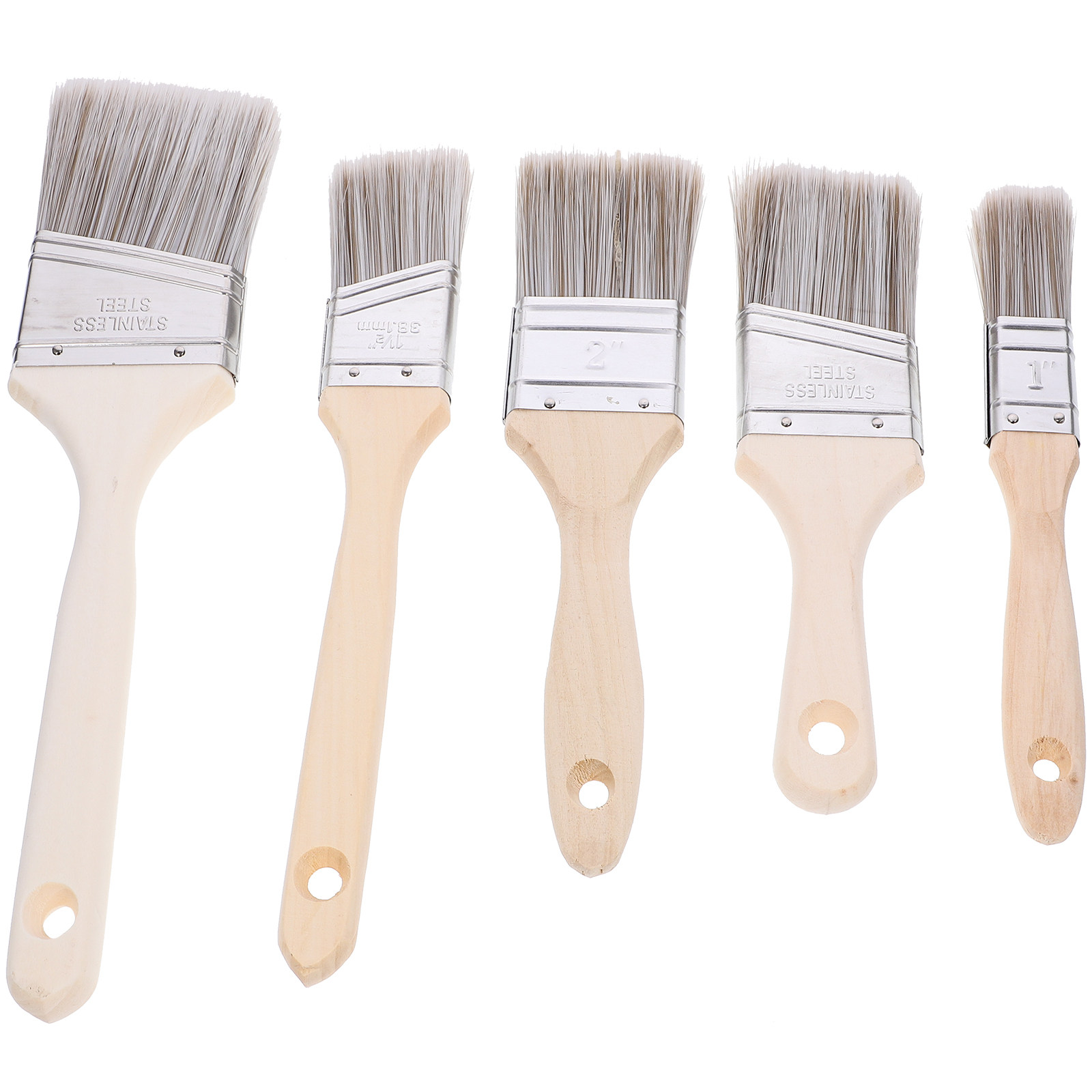 5-teiliges Pinselset mit Holzg – Home Improvement Fence Bewertung und Preis