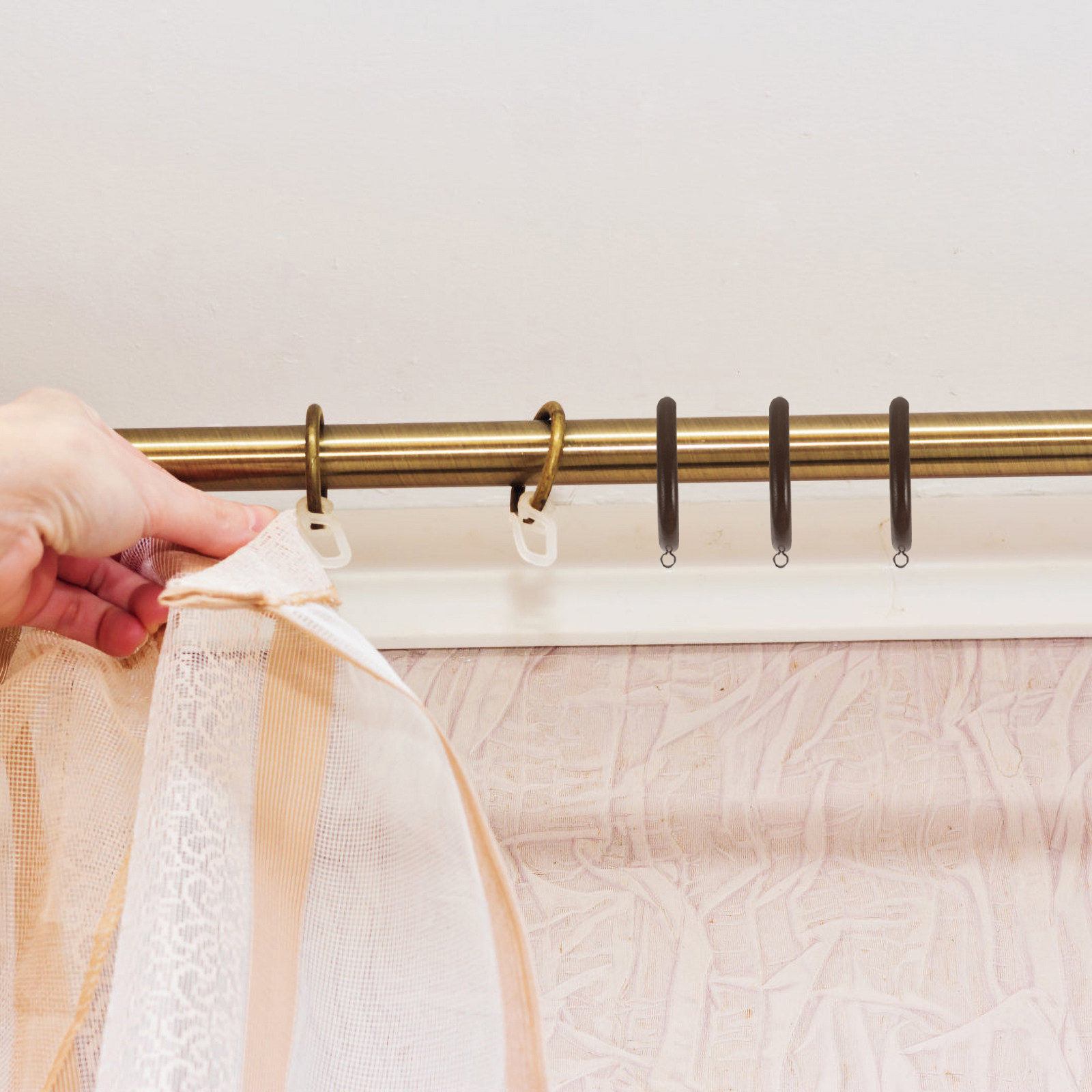 6 Stück Vorhangringe, Holzring – Curtain Rods Bewertung und Preis