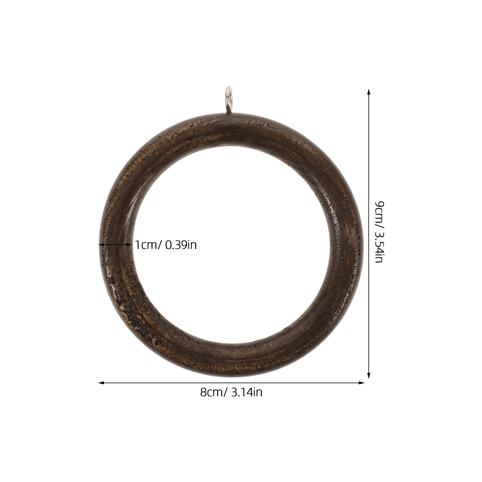 6 Stück Vorhangringe, Holzring – Curtain Rods Bewertung und Preis