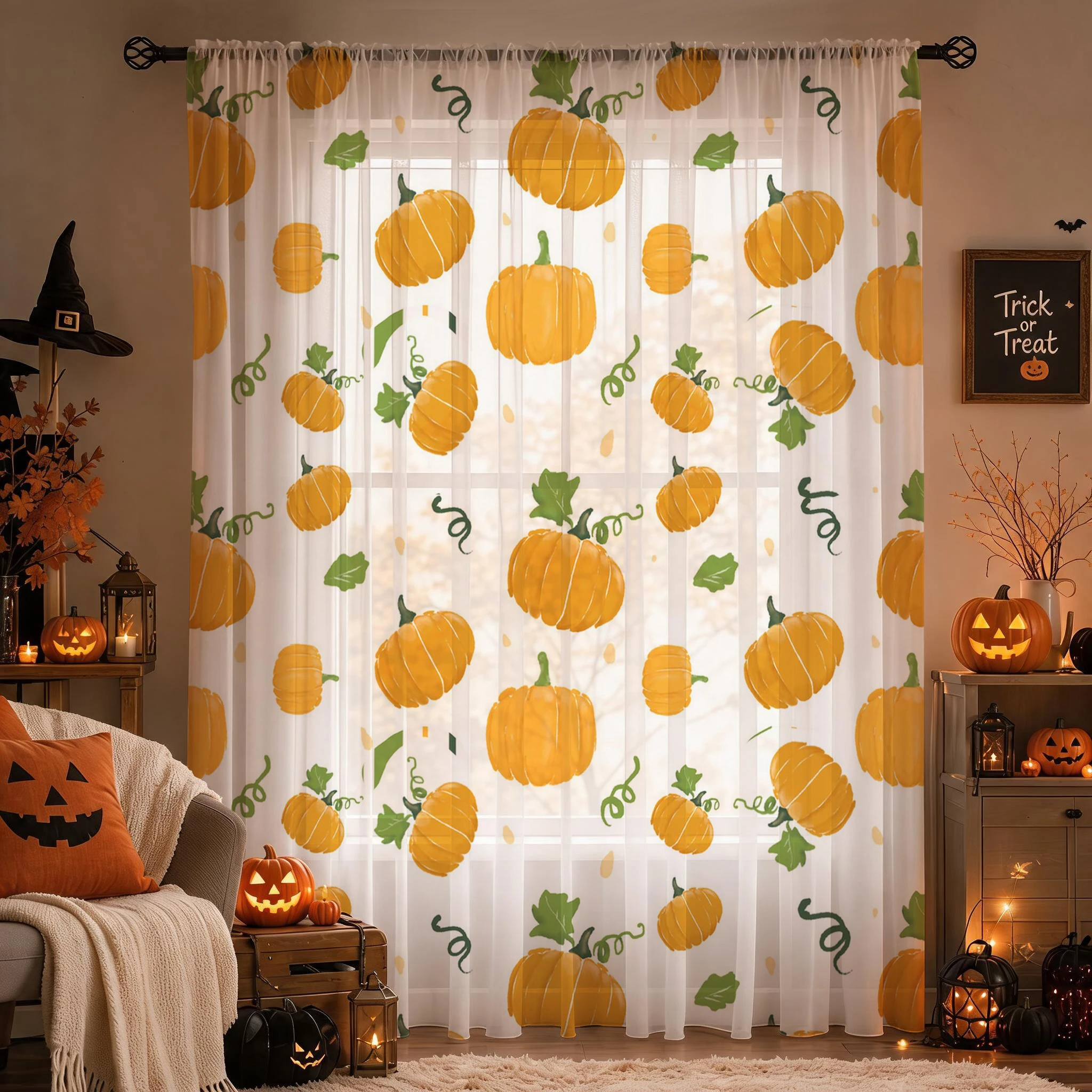 Halloween-Gardine mit Schlauch – Curtain Rods Bewertung und Preis